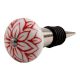 Red Lotus Ceramic Wine Stopper